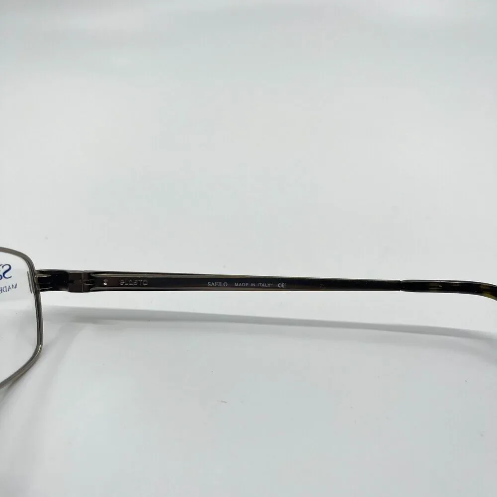 Safilo Elasta men's eyeglasses Frame Silver‎ 7181 0JEG 54-7-145 H6728